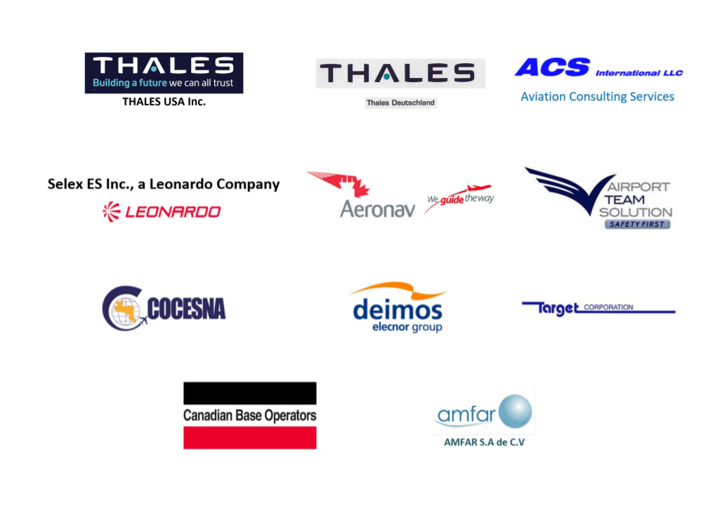 An image of techNav different customers, thales, aviation consulting services international llc, selex leonardo, aeronav, airport team solution, cocesna, deimos elecnor group, target corporation, canadian base operators, amfar